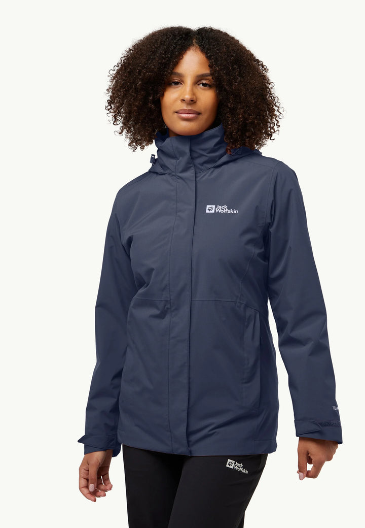 Jack Wolfskin Rotwand 3 in 1 Jacket Womens Graphite