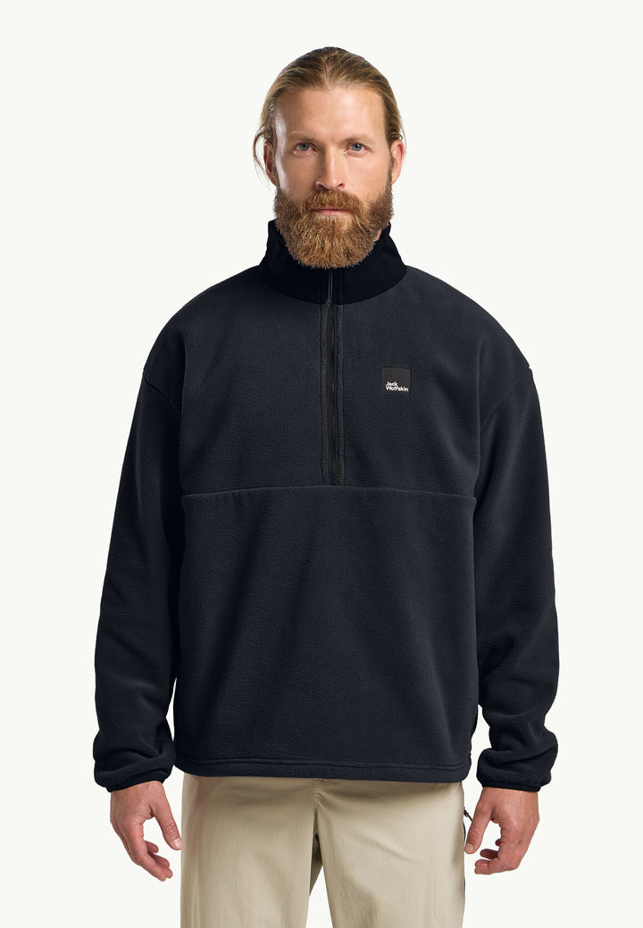 Jack Wolfskin Sumetro Half Zip Fleece Mens Dark Navy