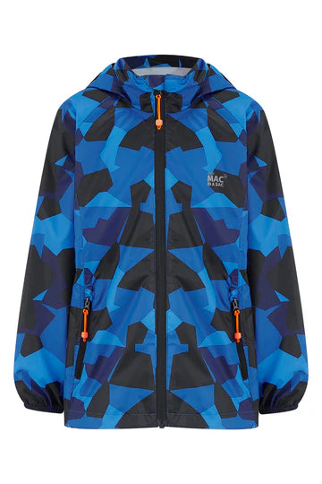 Mac in a Sac Mini Origin Packable Waterproof Jacket Blue Camo