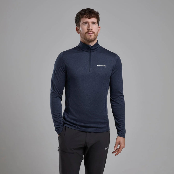 Montane Dart Zip Neck Mens Eclipse Blue