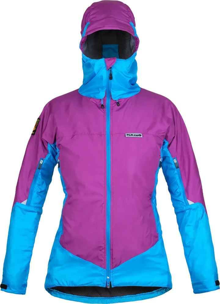 Paramo Velez Jacket Womens Foxglove/Neon Blue