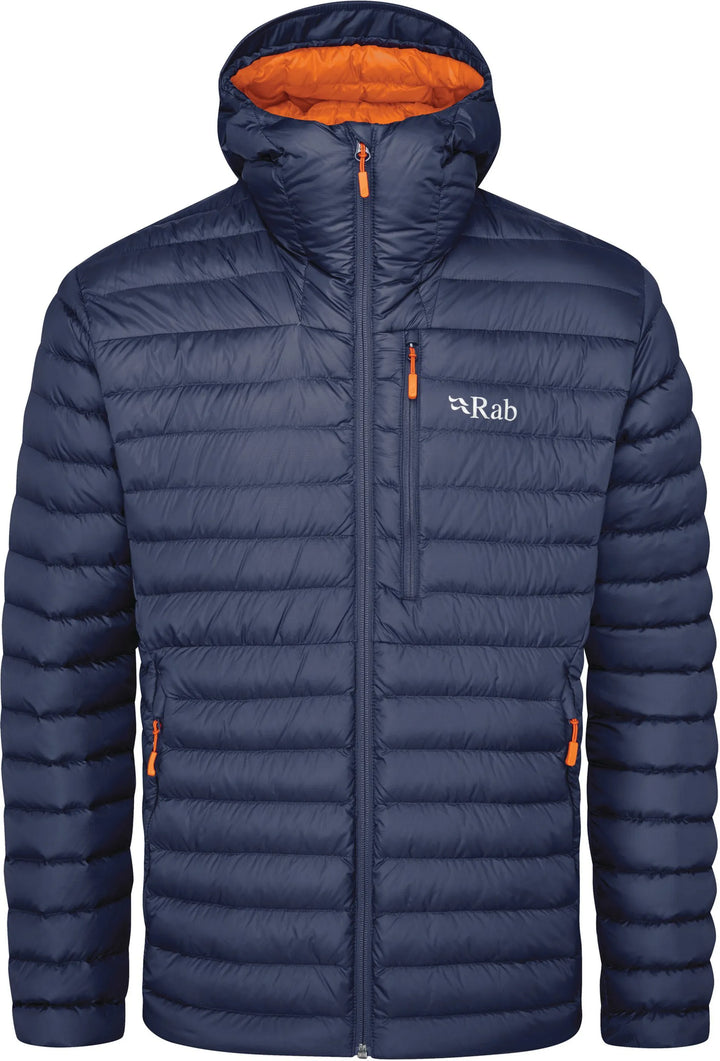 Rab Microlight Alpine Jacket Mens Deep Ink Marmalade